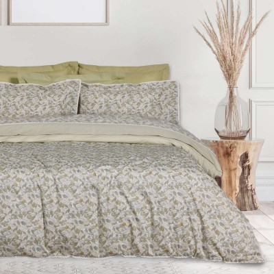 DAS HOME ΚΟΥΒΕΡΛΙ KING PRESTIGE 1692 OLIVE, TAUPE