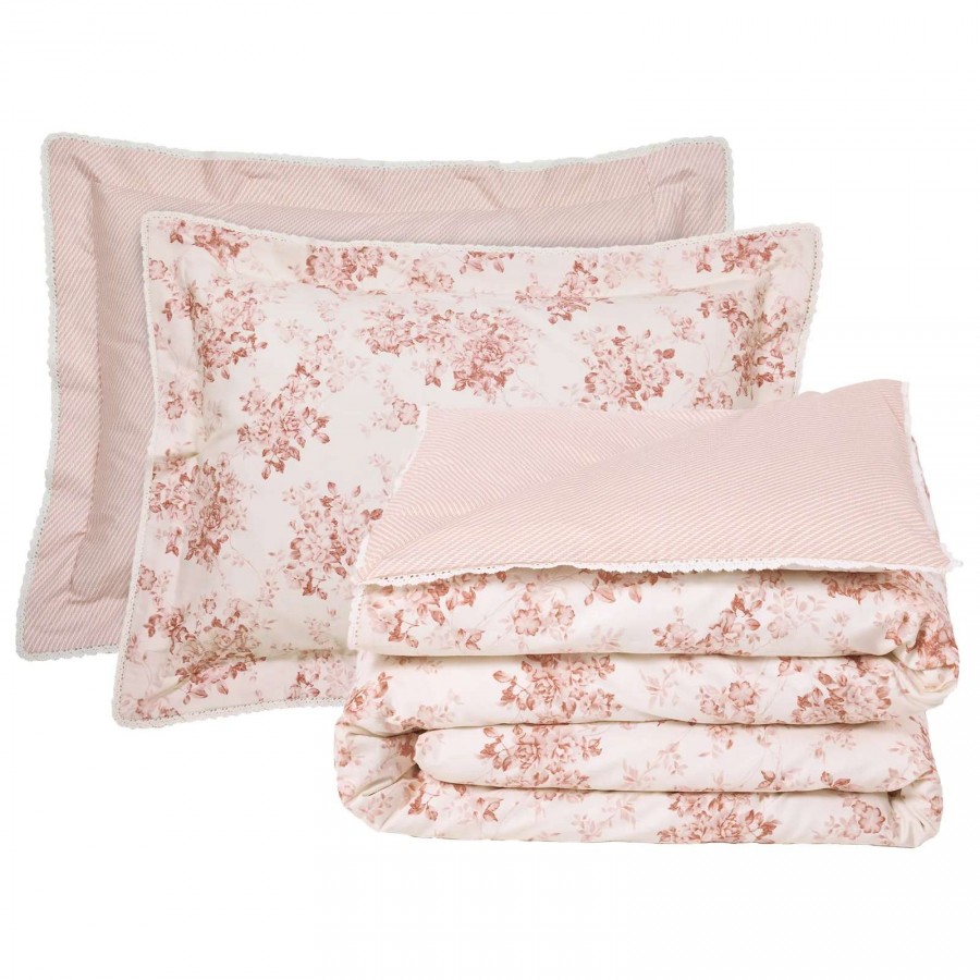 DAS HOME ΚΟΥΒΕΡΛΙ KING PRESTIGE 1694 BEIGE, ROSE