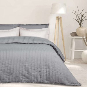 DAS HOME ΚΟΥΒΕΡΛΙ ΜΟΝΟ HAPPY 9653 GREY