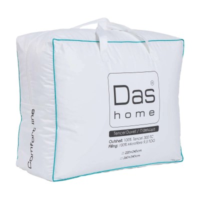 DAS HOME ΠΑΠΛΩΜΑ TENCEL 240Χ260 COMFORT 1429 WHITE