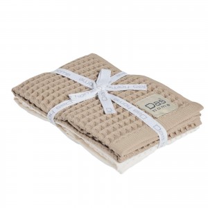 DAS HOME ΣΕΤ ΠΟΤΗΡΟΠΑΝΑ 2ΤΜΧ 40Χ60 0800 BEIGE, IVORY