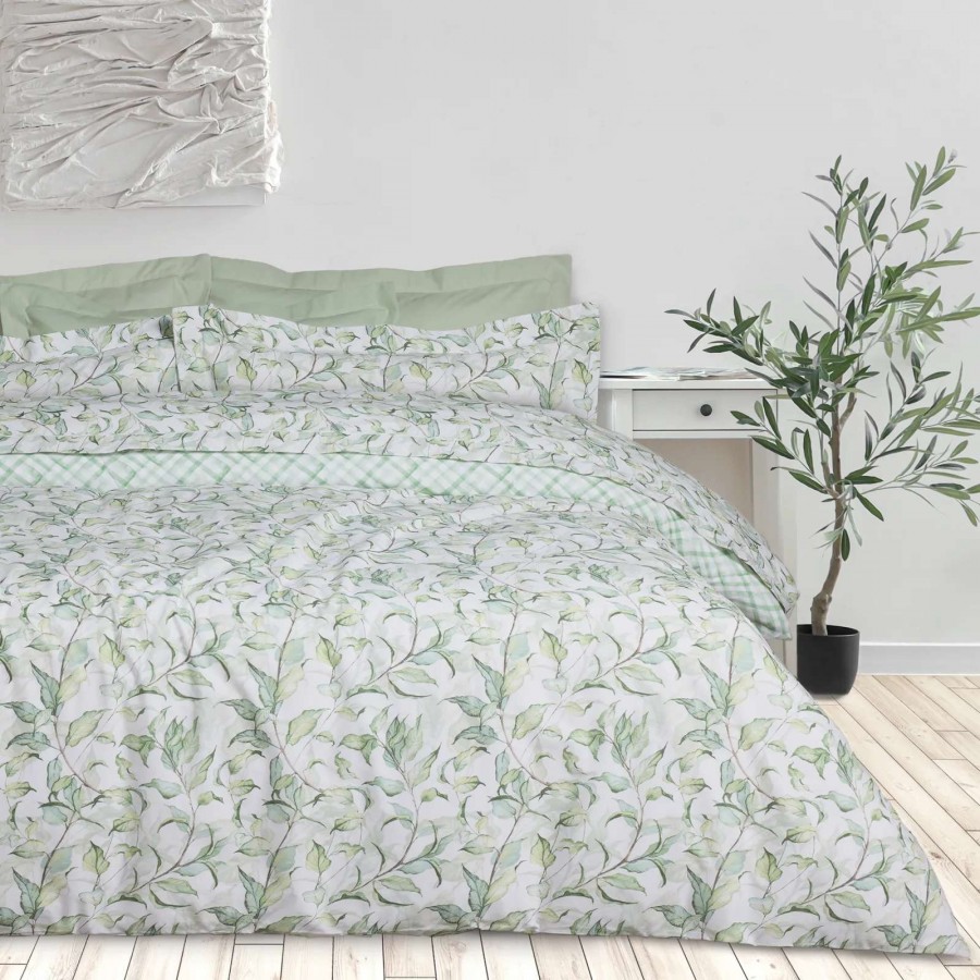 DAS HOME ΣΕΤ ΣΕΝΤΟΝΙΑ KING DAILY 3173 GREEN, WHITE