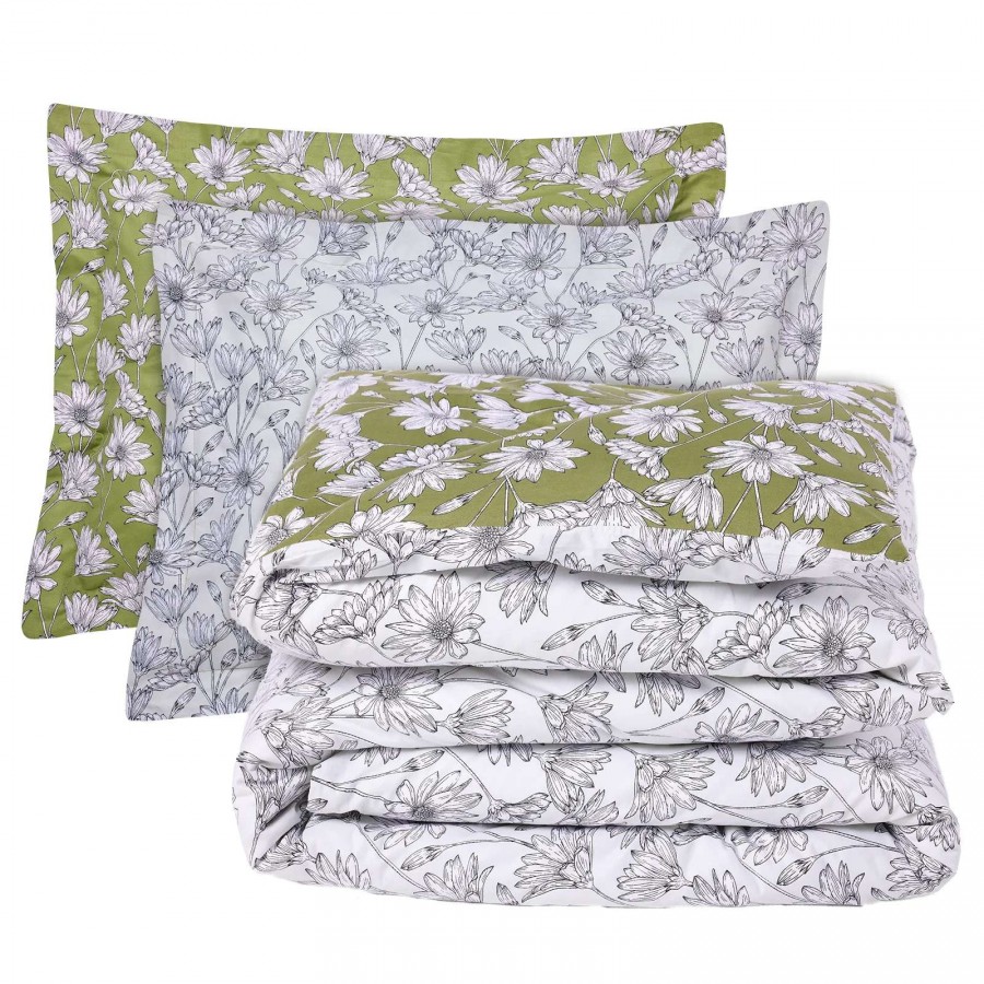 DAS HOME ΣΕΤ ΣΕΝΤΟΝΙΑ KING HAPPY 9670 IVORY, OLIVE