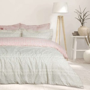 DAS HOME ΣΕΤ ΣΕΝΤΟΝΙΑ KING HAPPY 9674 GREY, ROSE
