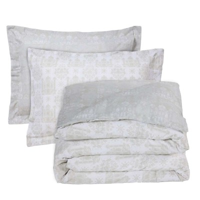 DAS HOME ΣΕΤ ΣΕΝΤΟΝΙΑ ΜΟΝΑ HAPPY 9673 TAUPE, WHITE