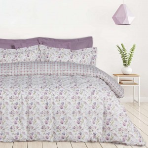 DAS HOME ΣΕΤ ΣΕΝΤΟΝΙΑ ΜΟΝΑ HAPPY 9675 IVORY, LILAC