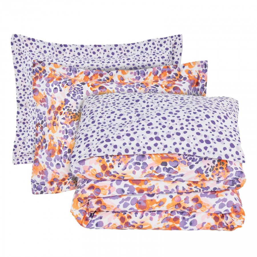 DAS HOME ΣΕΤ ΣΕΝΤΟΝΙΑ ΜΟΝΑ ΜΕ ΛΑΣΤΙΧΟ CASUAL 5430 ORANGE, PURPLE