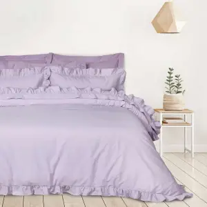 Das Home Σετ Σεντόνια Υπέρδιπλα Daily 3167 Λιλά