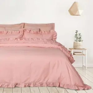 Das Home Σετ Σεντόνια Υπέρδιπλα Daily 3169 Ροζ