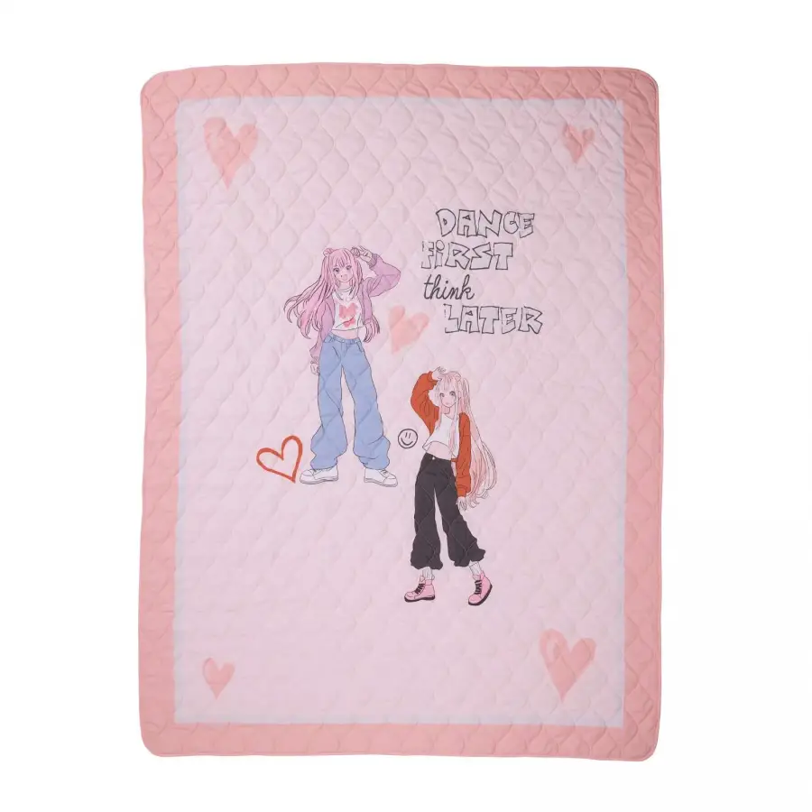 DAS KIDS ΚΟΥΒΕΡΛΙ ΜΟΝΟ 4940 GREY, PINK