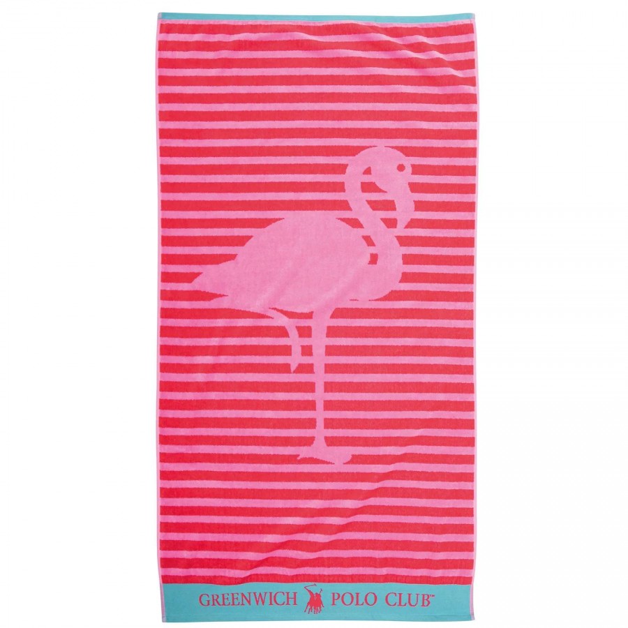 GREENWICH POLO CLUB JUNIOR ΠΕΤΣΕΤΑ ΘΑΛΑΣΣΗΣ 70Χ140 4073 PINK, RED