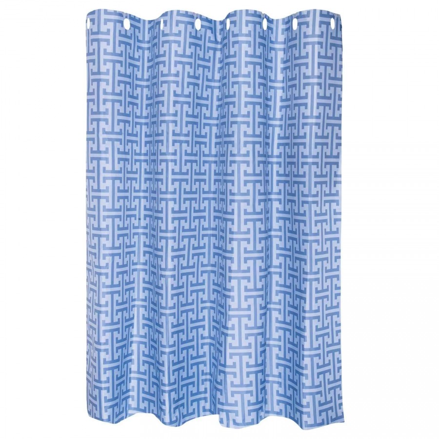 Κουρτίνα Μπάνιου 240Χ180 Essential 3119 Dusty Blue Greenwich Polo Club
