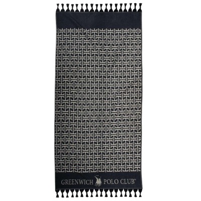 GREENWICH POLO CLUB ΠΕΤΣΕΤΑ-ΠΑΡΕΟ 90Χ170 4056 BLACK, GREY
