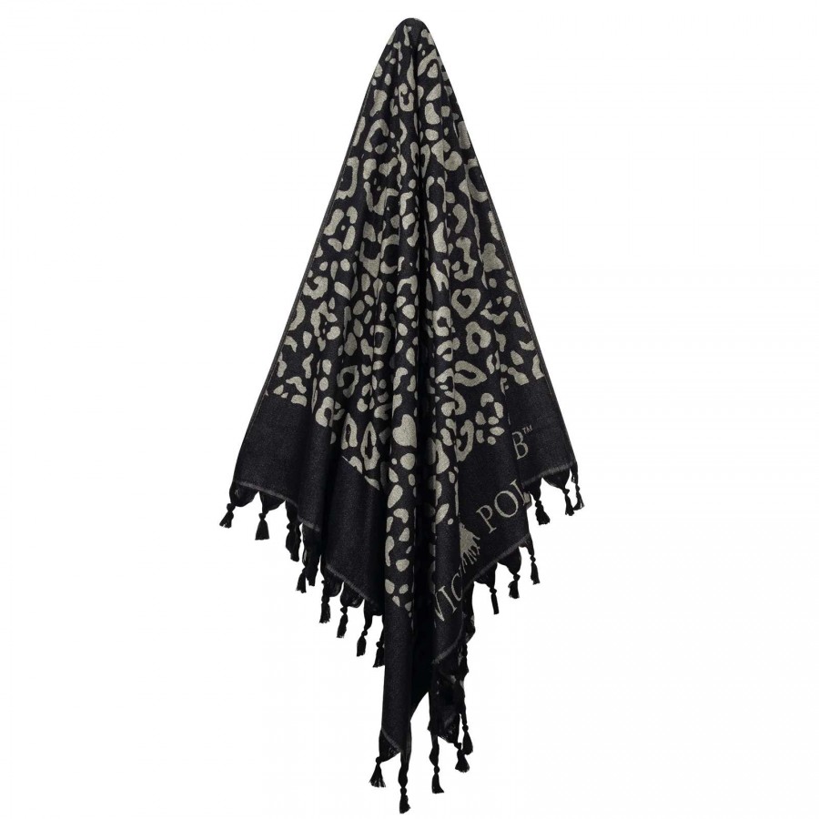 GREENWICH POLO CLUB ΠΕΤΣΕΤΑ-ΠΑΡΕΟ 90Χ170 4059 BLACK, IVORY