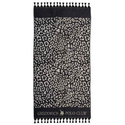 GREENWICH POLO CLUB ΠΕΤΣΕΤΑ-ΠΑΡΕΟ 90Χ170 4059 BLACK, IVORY