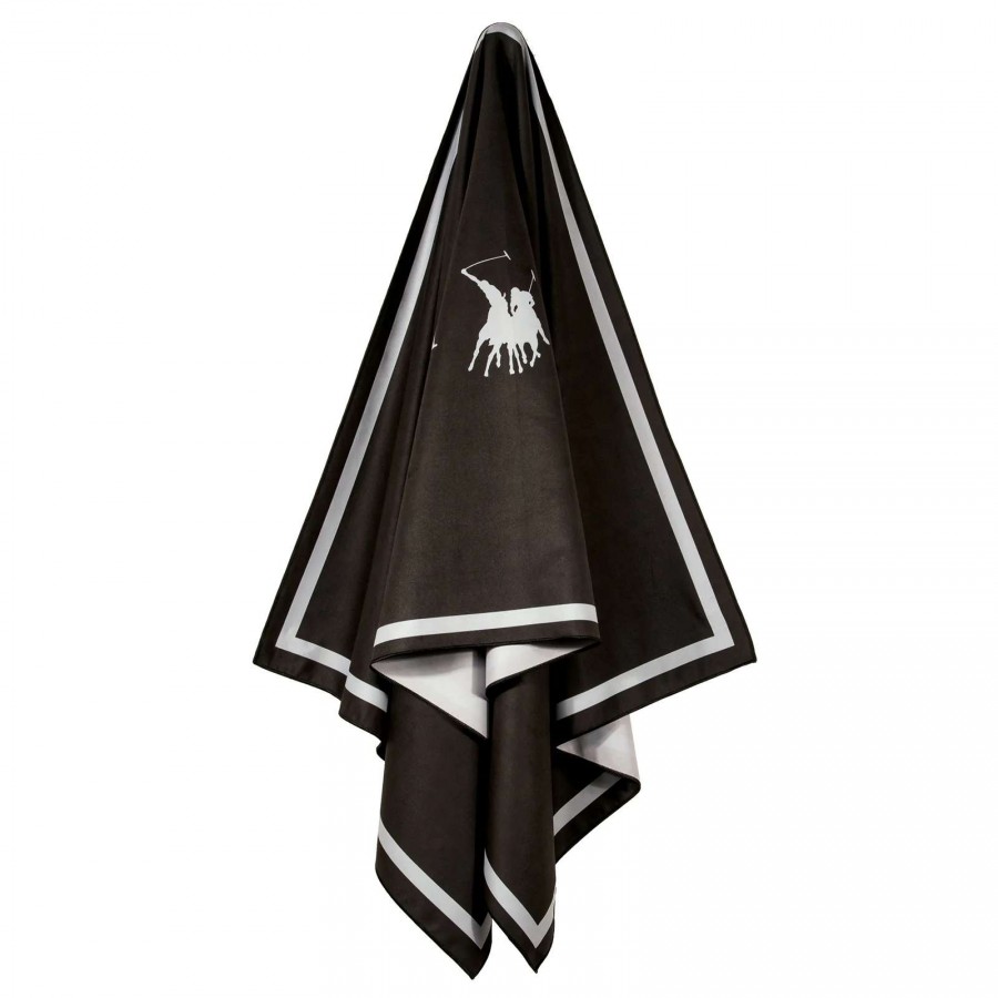 GREENWICH POLO CLUB ΠΕΤΣΕΤΑ ΘΑΛΑΣΣΗΣ 80Χ170 4028 BLACK, TAUPE