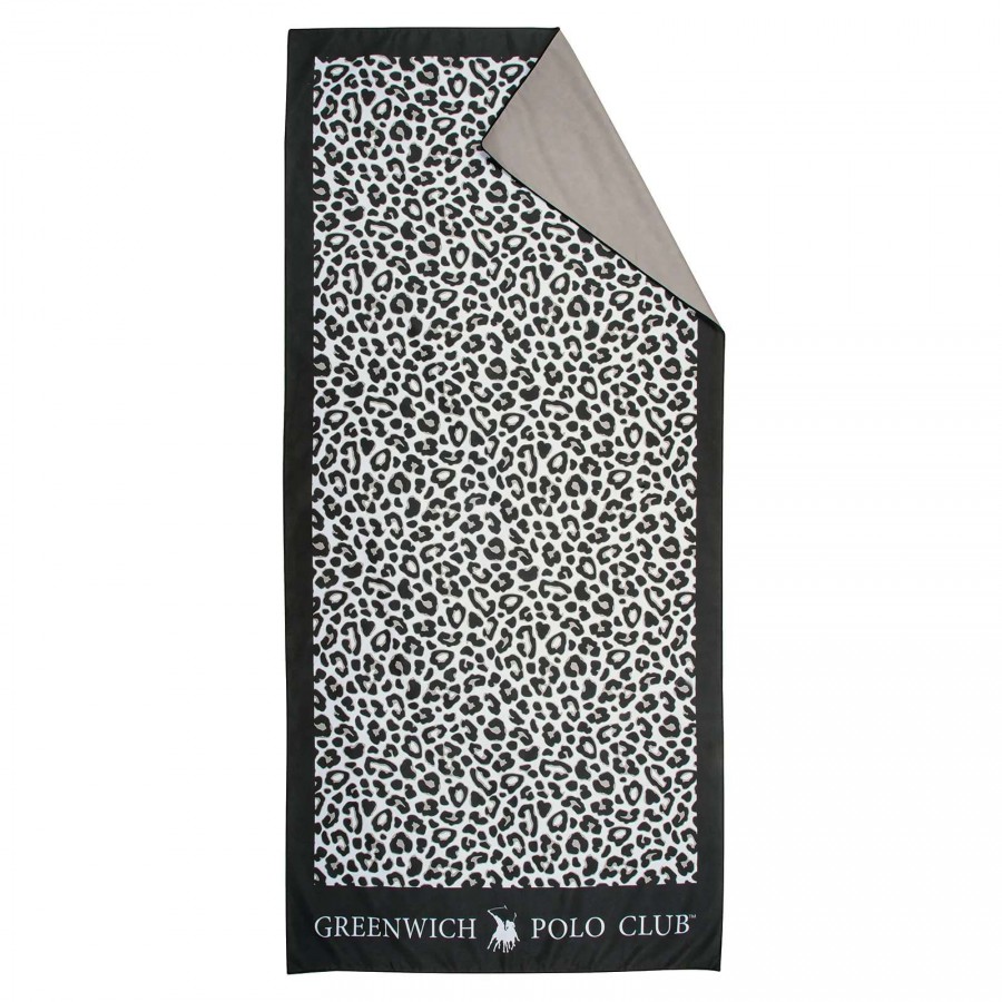 GREENWICH POLO CLUB ΠΕΤΣΕΤΑ ΘΑΛΑΣΣΗΣ 80Χ170 ESSENTIAL 4036 BLACK, TAUPE
