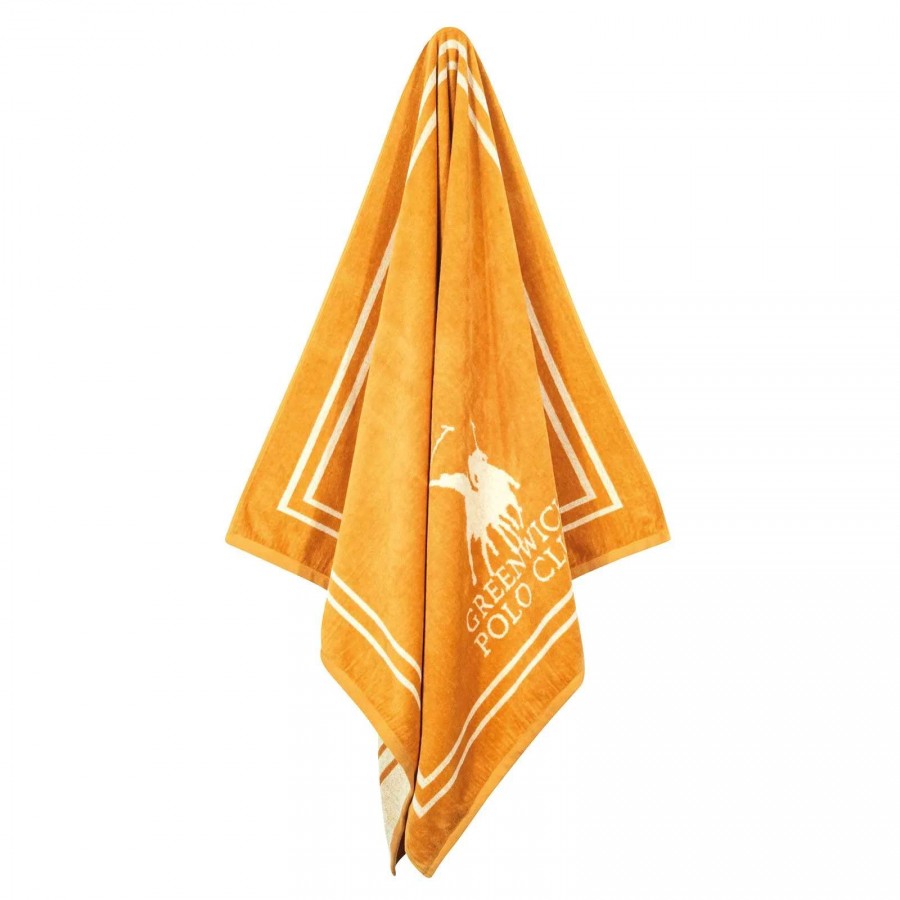 GREENWICH POLO CLUB ΠΕΤΣΕΤΑ ΘΑΛΑΣΣΗΣ 90Χ170 4051 CREAM, OCHRE