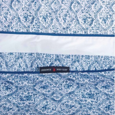 GREENWICH POLO CLUB ΣΕΤ ΣΕΝΤΟΝΙΑ KING ESSENTIAL 2268 BLUE, WHITE