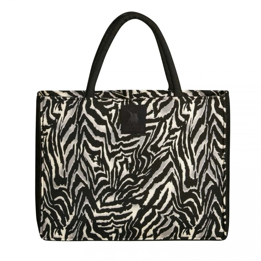 GREENWICH POLO CLUB ΤΣΑΝΤΑ ΘΑΛΑΣΣΗΣ 46X36 ESSENTIAL 4038 BLACK, TAUPE