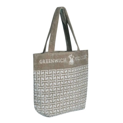 GREENWICH POLO CLUB ΤΣΑΝΤΑ ΘΑΛΑΣΣΗΣ 55Χ40 4006 GREY, TAUPE