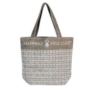GREENWICH POLO CLUB ΤΣΑΝΤΑ ΘΑΛΑΣΣΗΣ 55Χ40 4006 GREY, TAUPE