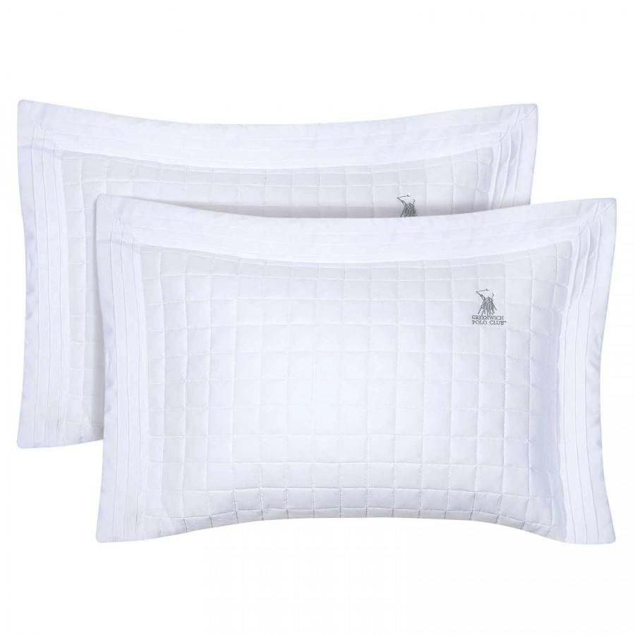 Ζεύγος Μαξιλαροθήκες Classic 2354 White Greenwich Polo Club