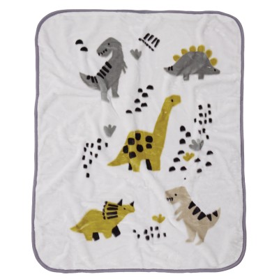 4977 Κουβέρτα Velour  Relax Κούνιας Taupe/Mint 110X140 Das Home