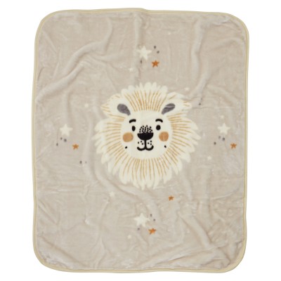 4979 Κουβέρτα Velour  Relax Κούνιας Taupe 110X140 Das Home