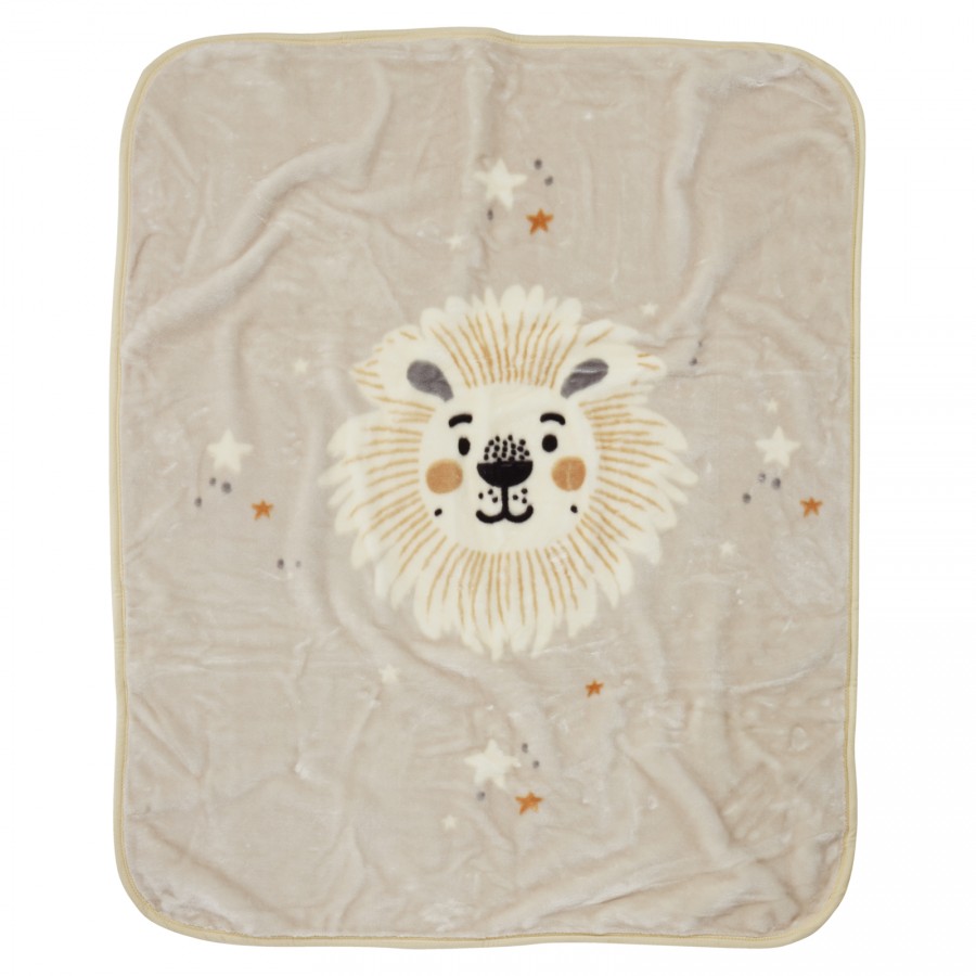 4979 Κουβέρτα Velour  Relax Κούνιας Taupe 110X140 Das Home