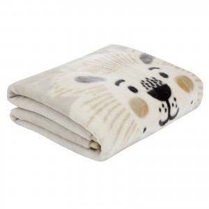 4979 Κουβέρτα Velour  Relax Κούνιας Taupe 110X140 Das Home