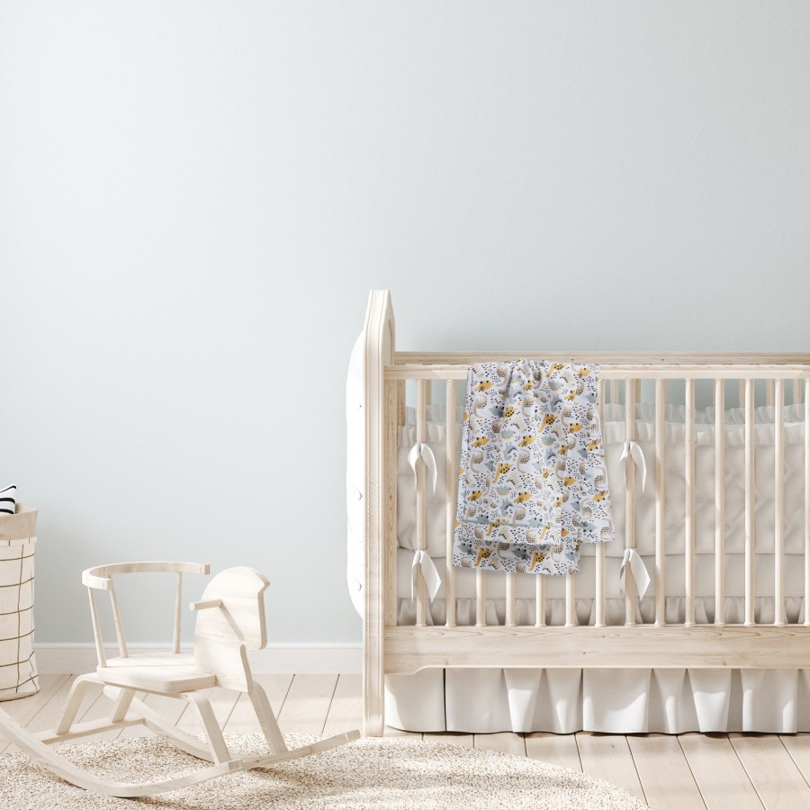 4977 Σετ Σεντόνια  Baby Fun Λίκνου Taupe/Mint 70X120 Das Home