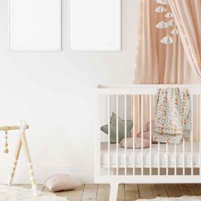 4978 Σετ Σεντόνια  Baby Fun Λίκνου Beige/Teracotta 70X120 Das Home