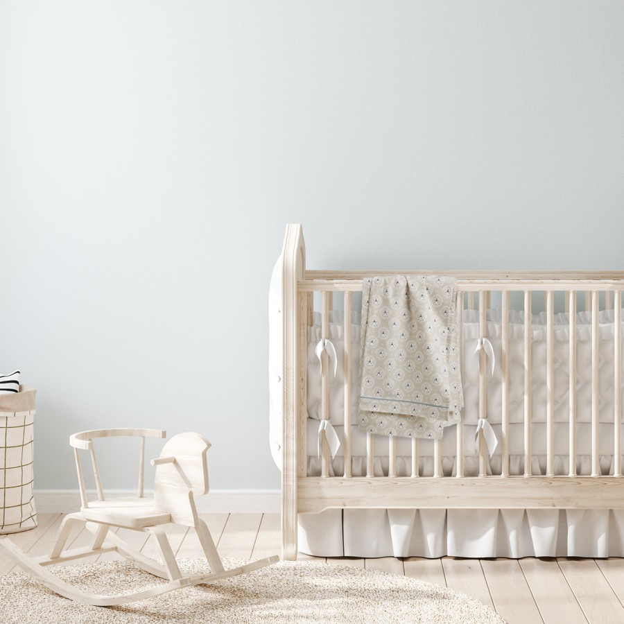 4979 Σετ Σεντόνια  Baby Fun Λίκνου Taupe 70X120 Das Home