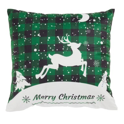 0854 Μαξιλάρι Φιγούρας Christmas   Green 45X45 Das Home 0854 Μαξιλάρι Φιγούρας Christmas   Green 45X45 Das Home