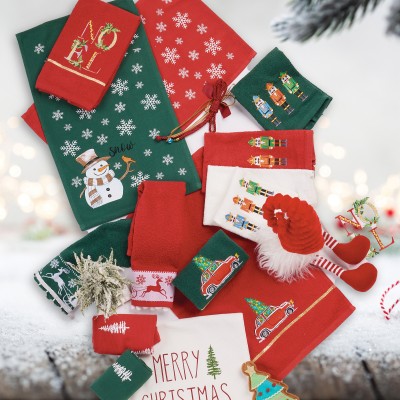 DAS HOME CHRISTMAS ΠΟΤΗΡΟΠΑΝΑ ΣΕΤ 2ΤΜΧ 30X50 0813 RED, WHITE