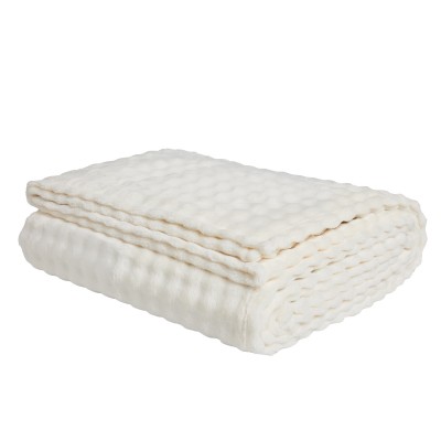 1369 Κουβέρτα Fleece Μονή  Ivory 160X220 Das Home