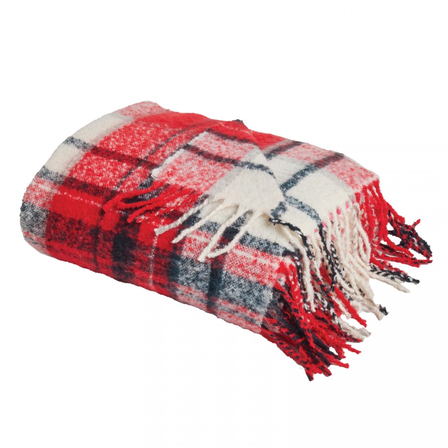 1379 Κουβέρτα Καναπέ   Red/Black 130X170 Das Home 1379 Κουβέρτα Καναπέ   Red/Black 130X170 Das Home