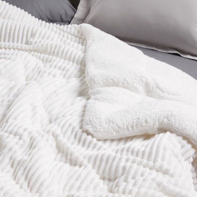 1364 Κουβερτοπάπλωμα Sherpa Υπέρδιπλο  White 220X240 Das Home 1364 Κουβερτοπάπλωμα Sherpa Υπέρδιπλο  White 220X240 Das Home