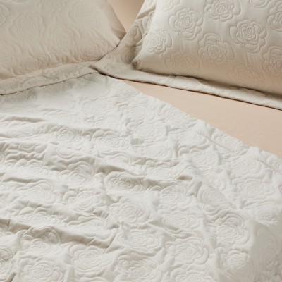 0288 Κουβερτόριο Happy King Size White 240X250 Das Home