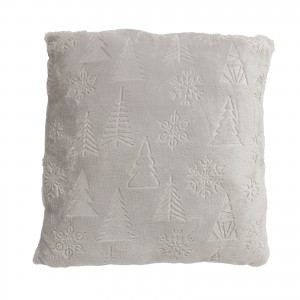 1373 Μαξιλάρι Φιγούρας  Christmas  Grey 40X40 Das Home