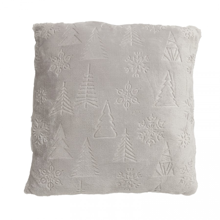 1373 Μαξιλάρι Φιγούρας  Christmas  Grey 40X40 Das Home