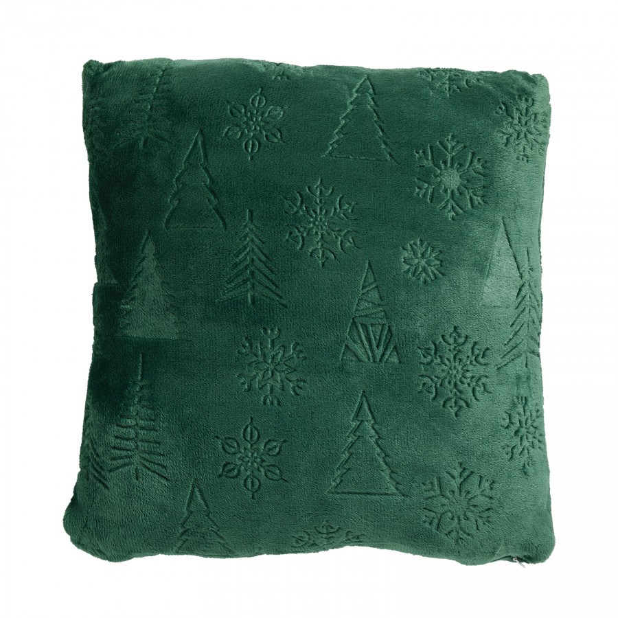 1374 Μαξιλάρι Φιγούρας  Christmas  Green 40X40 Das Home