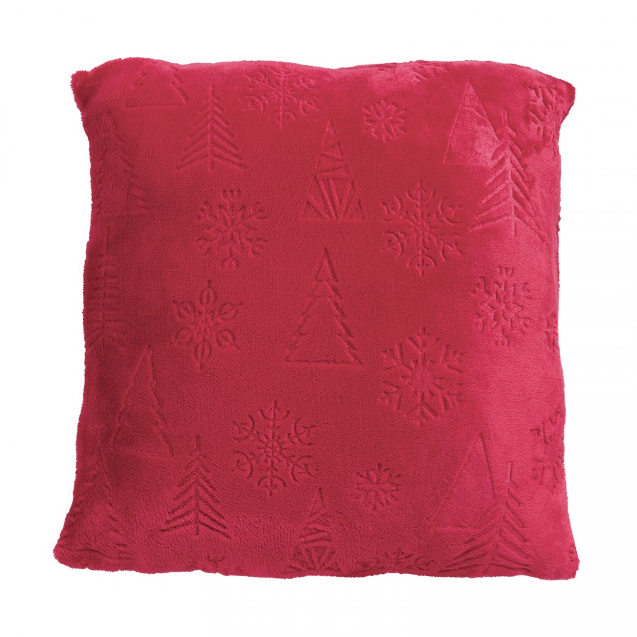 1375 Μαξιλάρι Φιγούρας  Christmas  Red 40X40 Das Home