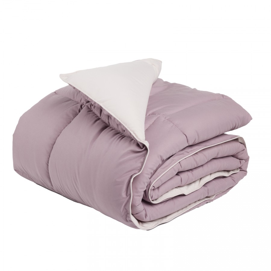 9691 Πάπλωμα Μονό Happy Micro  Beige/Purple 160X220 Das Home