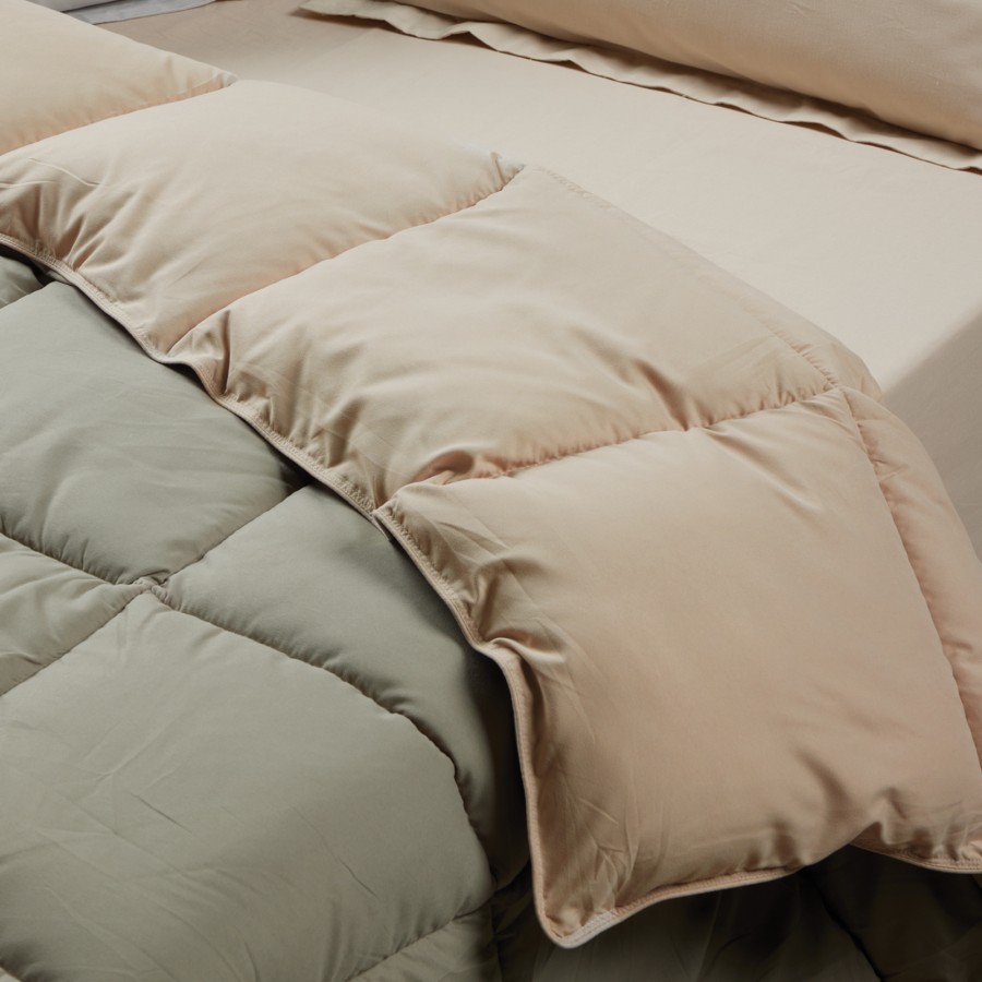 9692 Πάπλωμα Μονό Happy Micro  Taupe 160X220 Das Home