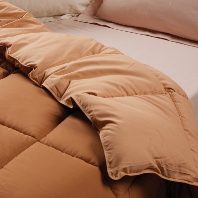 9694 Πάπλωμα Μονό Happy Micro  Salmon/Teracotta 160X220 Das Home