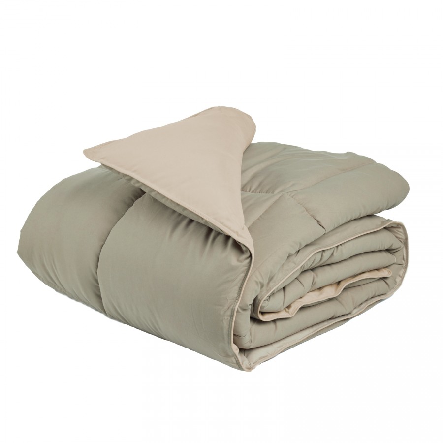 9692 Πάπλωμα Υπέρδιπλο Happy Micro  Taupe 220X240 Das Home