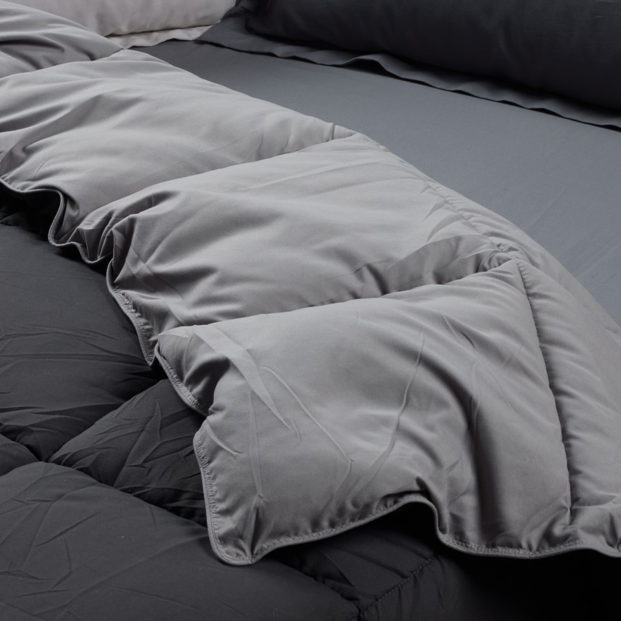 9693 Πάπλωμα Υπέρδιπλο Happy Micro Grey/Black 220X240 Das Home 9693 Πάπλωμα Υπέρδιπλο Happy Micro Grey/Black 220X240 Das Home