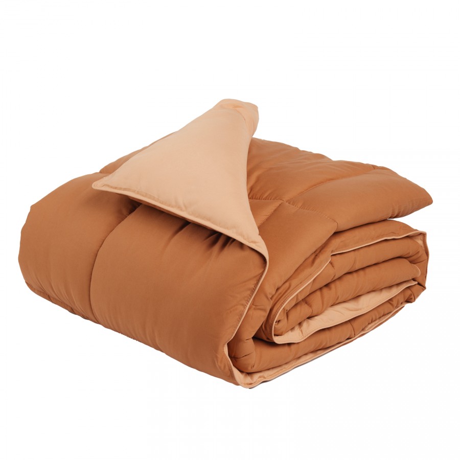 9694 Πάπλωμα Υπέρδιπλο Happy Micro  Salmon/Teracotta 220X240 Das Home